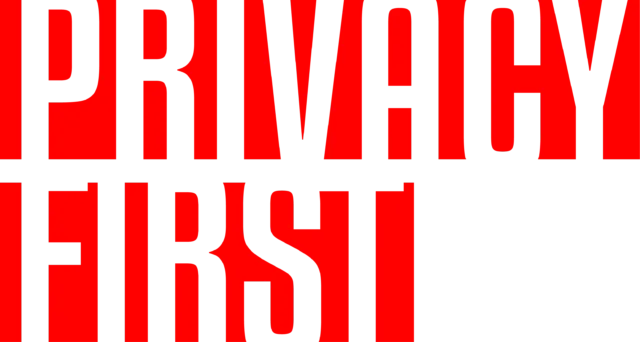Privacy First logo rood
